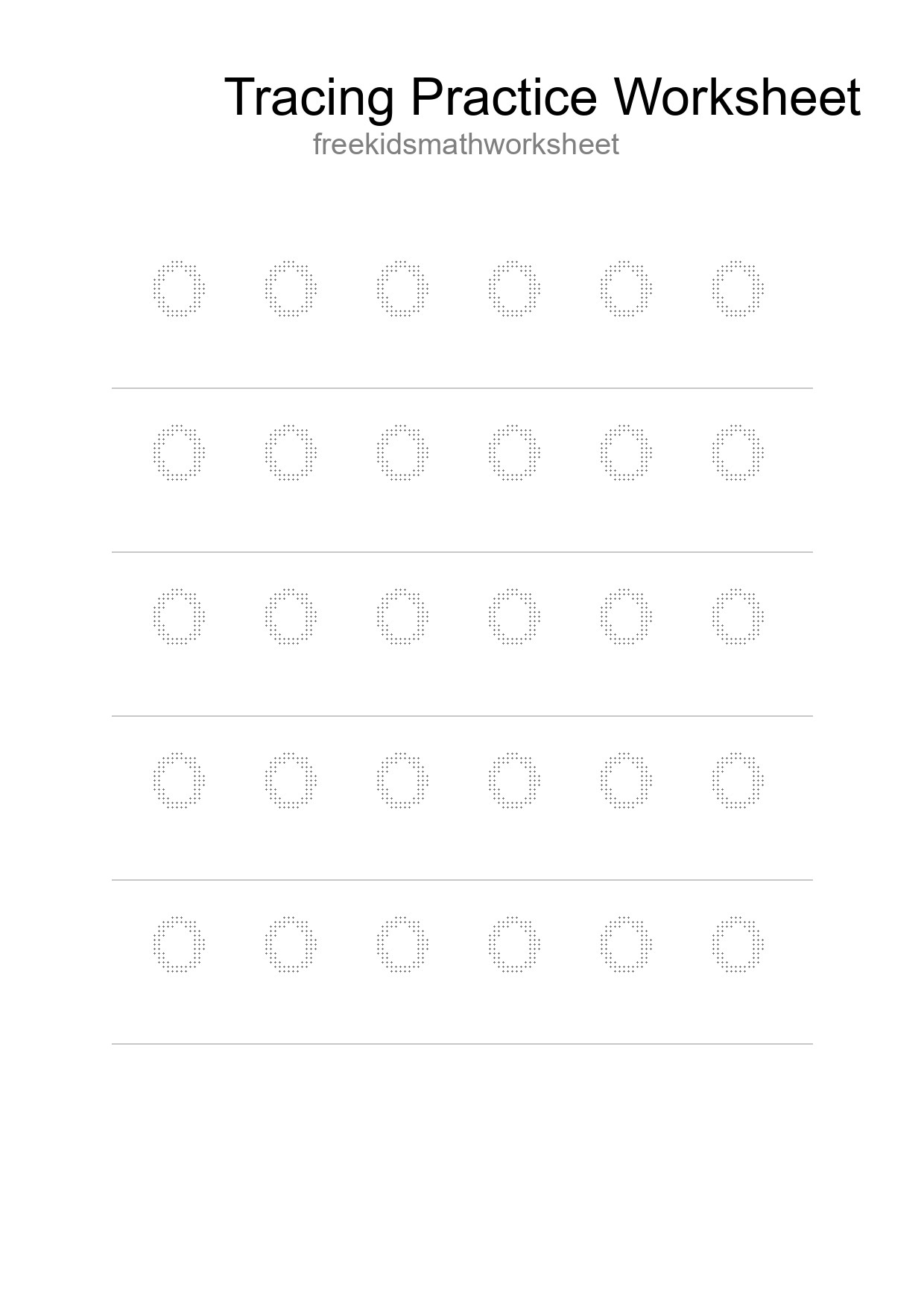 Printable Tracing Worksheet For Kids - Part 153