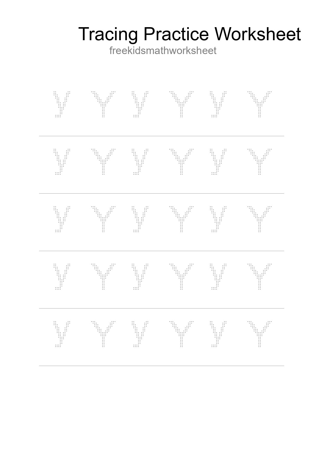 Printable Tracing Worksheet For Kids - Part 186