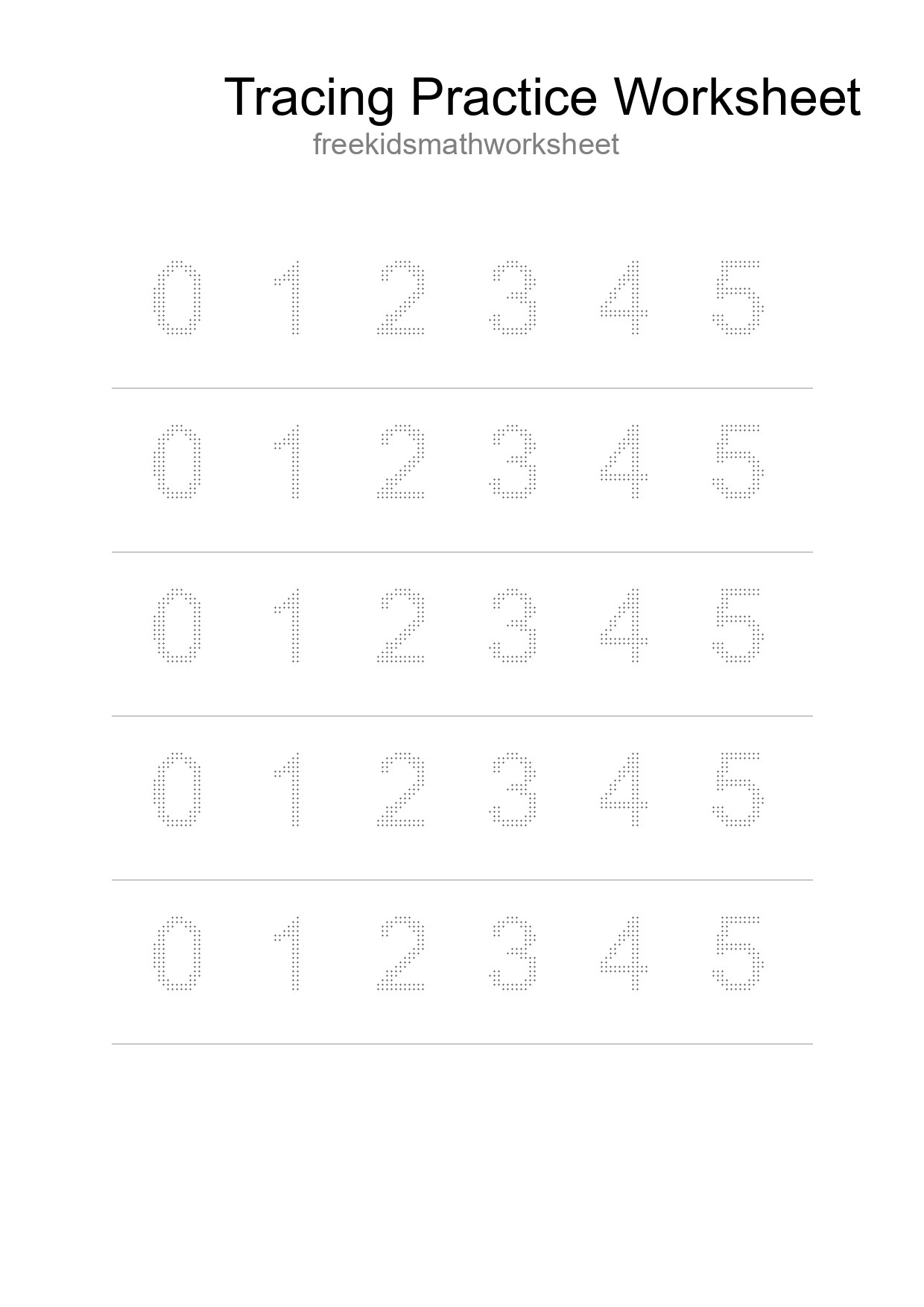 Printable Tracing Worksheet For Kids - Part 296