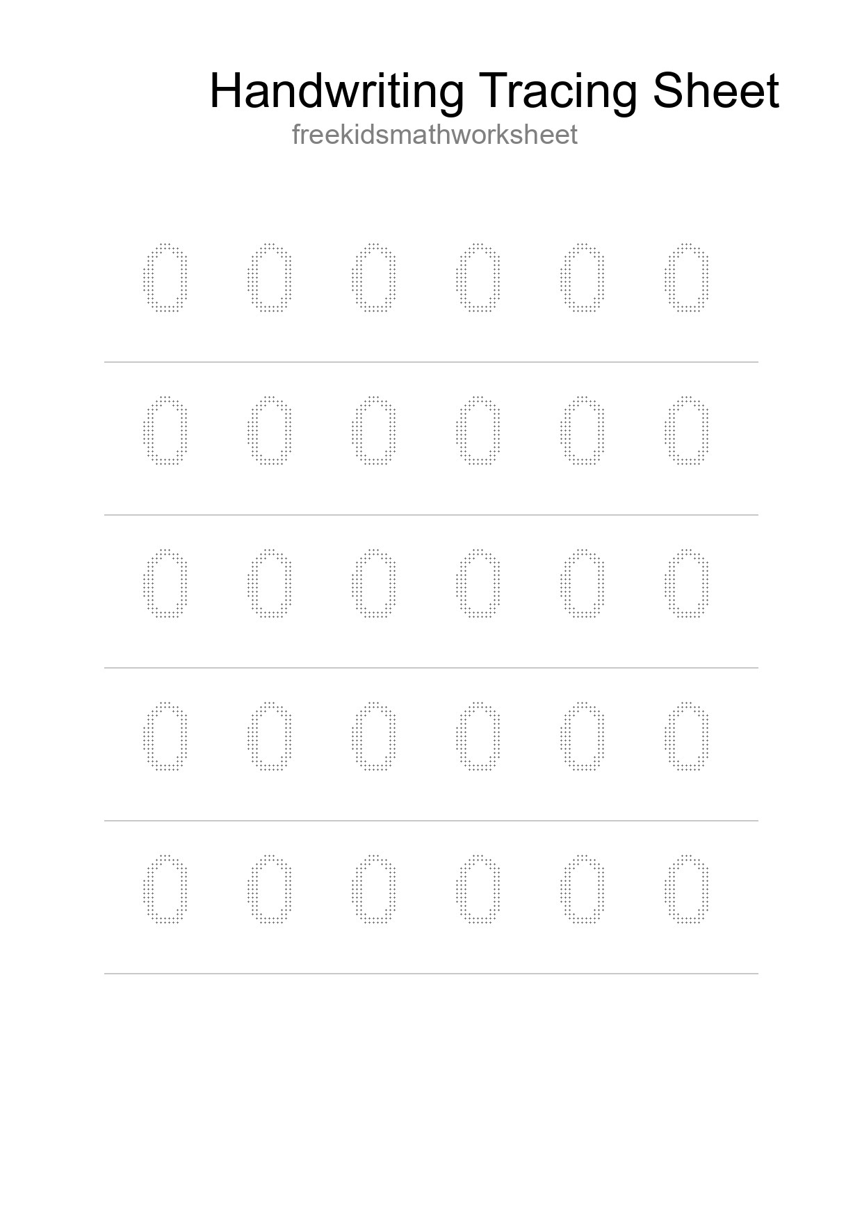 Printable Tracing Worksheet For Kids - Part 43