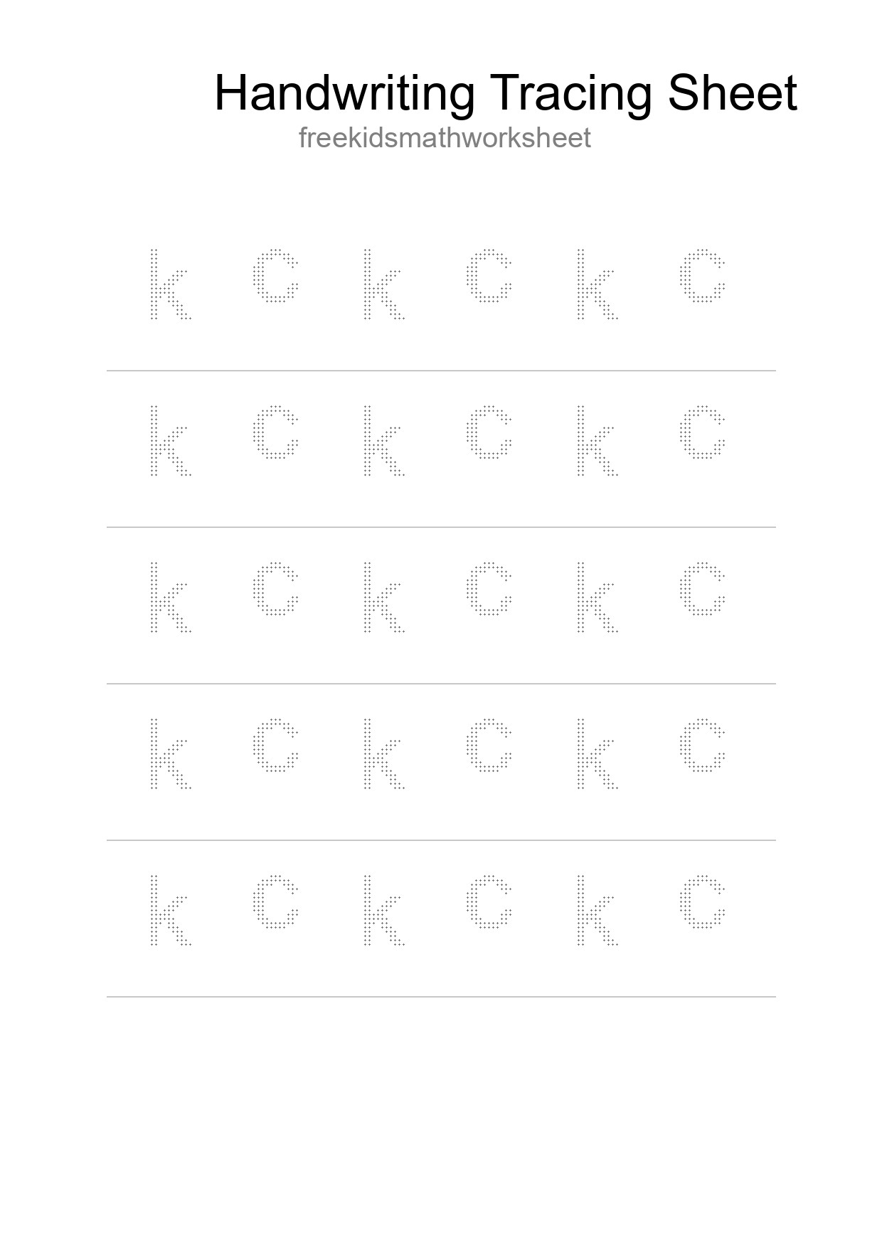 Printable Tracing Worksheet For Kids - Part 87